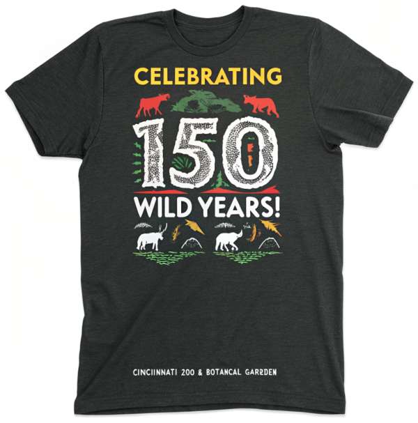 Celebrating 150 Wild Years Tee – Cincinnati Zoo & Botanical Garden