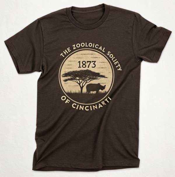 The Zoological Society of Cincinnati 1873 Vintage Rhino Tee
