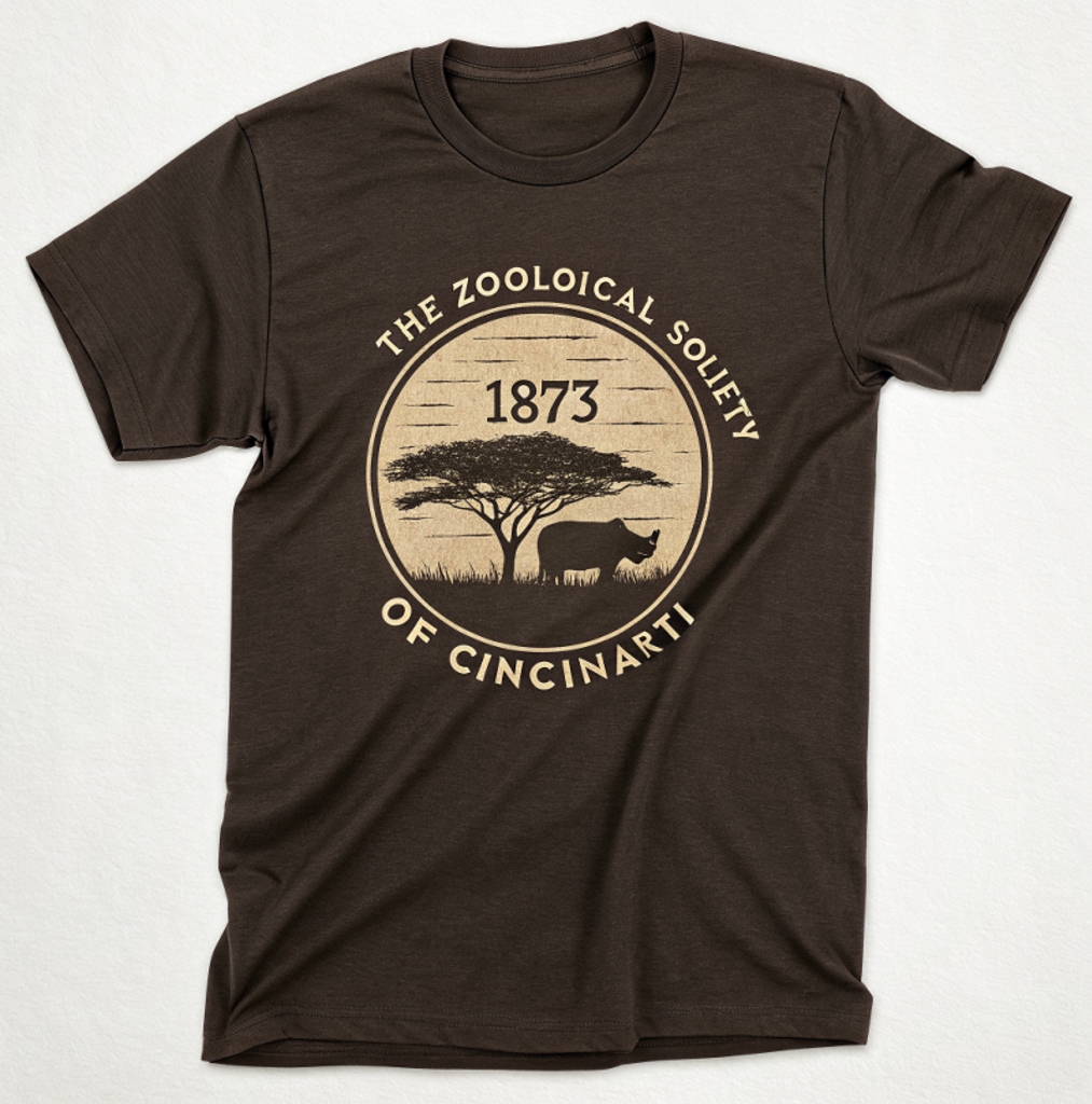 The Zoological Society of Cincinnati 1873 Vintage Rhino Tee
